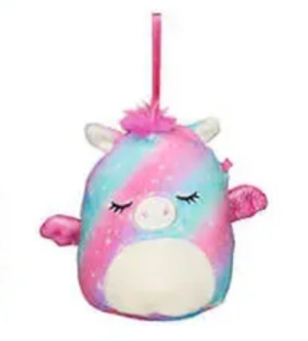 Squishmallows 4" Faisah the Pegasus Christmas Holiday Plush Tie Dye Ornament NWT